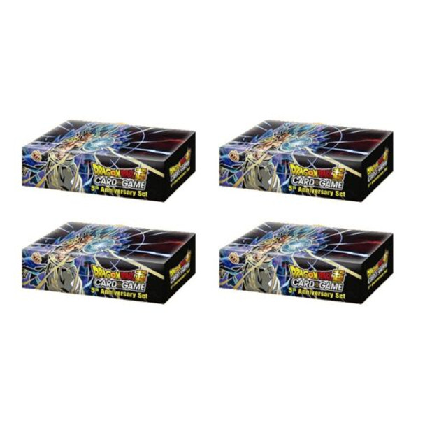 Dragon Ball Super 5th Anniversary Set Display (x4 boxes) NEW FACTORY SEALED  CASE