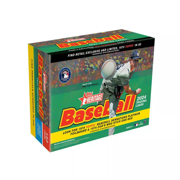 2024 Topps Heritage Baseball - Giant Box Red Foil