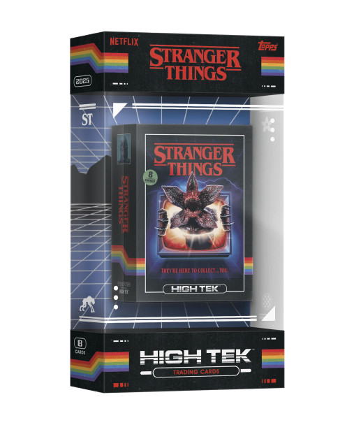 2024 Topps High Tek Stranger Things Hobby Box - 2024 Topps High Tek Stranger Things Hobby Box Pre Order - 2024 Topps High Tek Stranger Things Hobby Box Pre Sale - 2024 Topps High Tek Stranger Things Box - Stranger Things Cards - Stranger Thing Card - Stranger Things Trading Card
