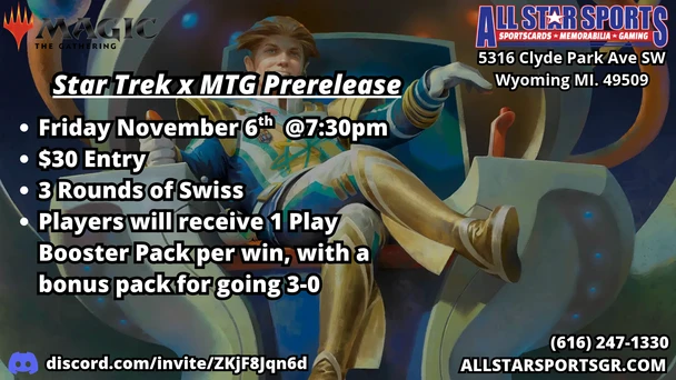 Star Trek x MTG Prerelease Registration