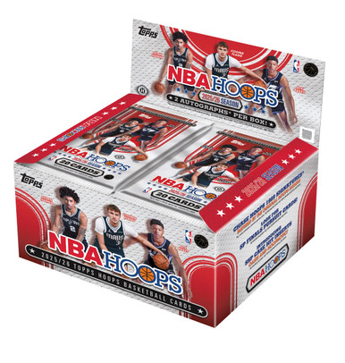 2025/26 Topps NBA Hoops Basketball Jumbo Hobby Box – 2 Autos Per Box