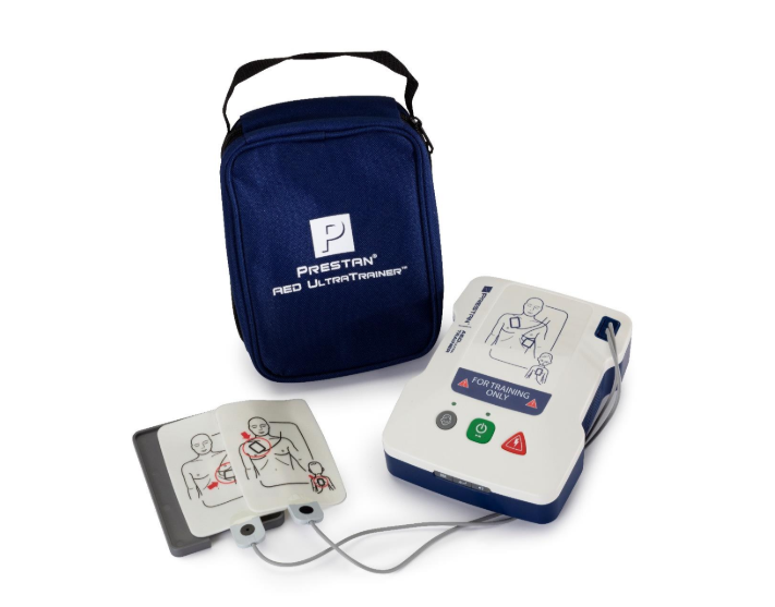 Prestan AED Ultra Trainer with pads and carry case