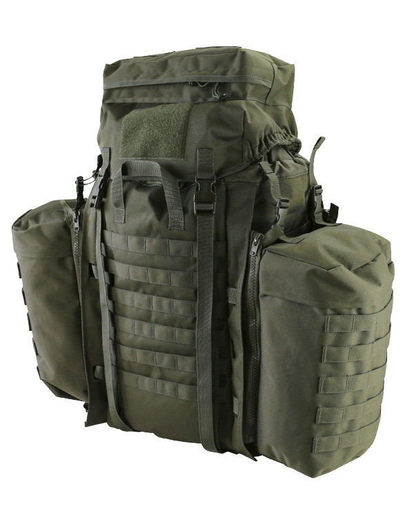 Tactical Assault Pack 90L Olive Green - Large Outdoor Backpack