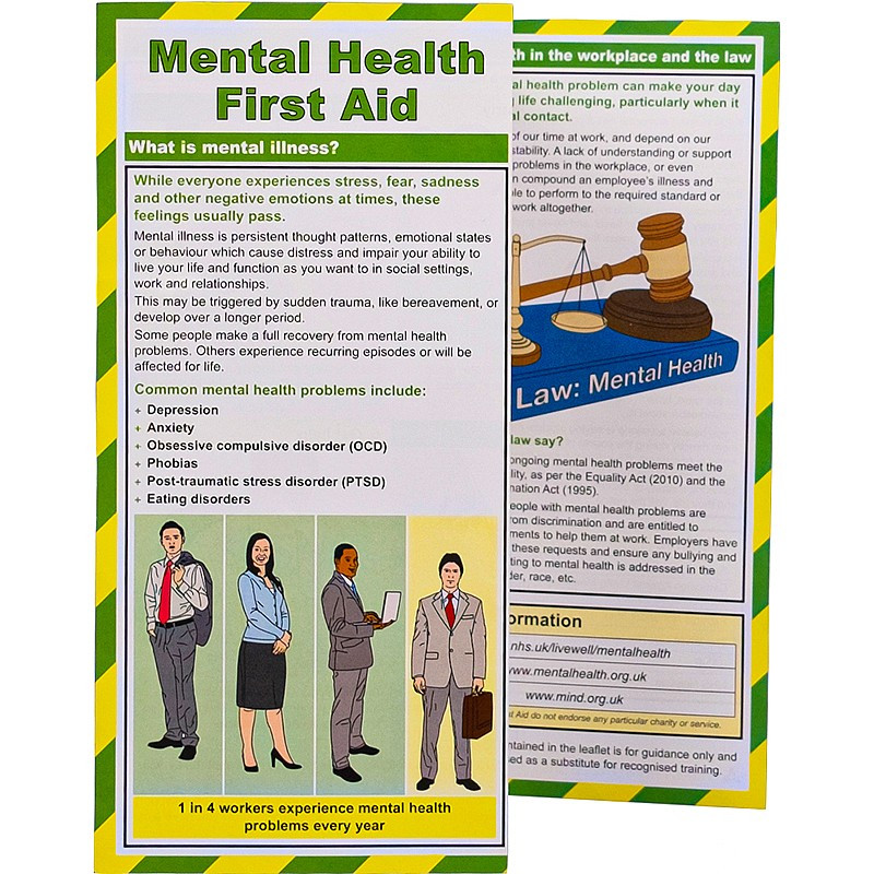 Mental Health First Aid Leaflet Jax First Aid