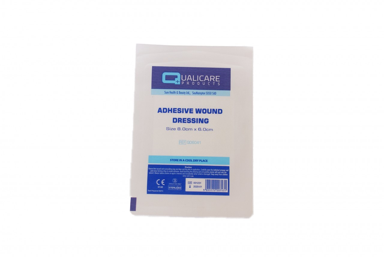 Adhesive Wound Dressing 8cm x 6cm Pack of 100