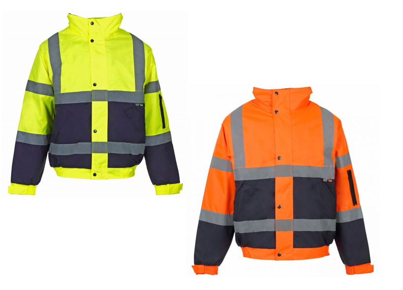 Hi Vis 2 Tone Bomber Jacket