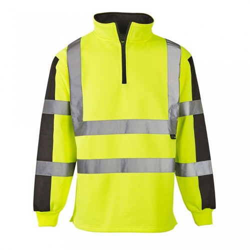 Hi Vis 2 Tone Yellow Rugby Shirt