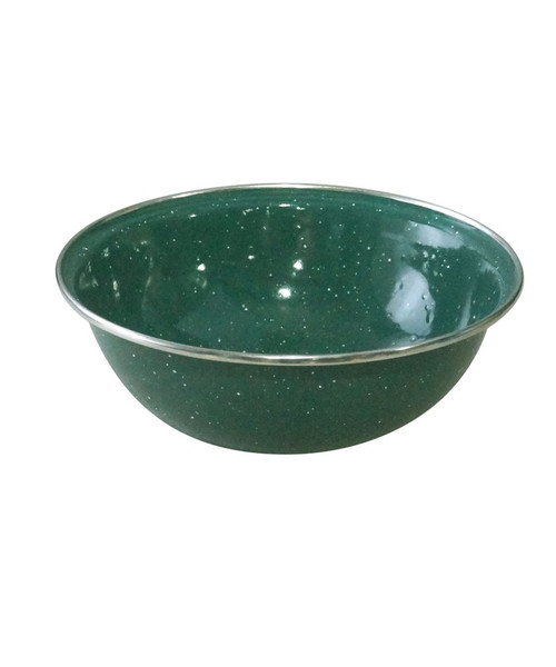 CLEARANCE Deluxe Enamel Bowl - Green
