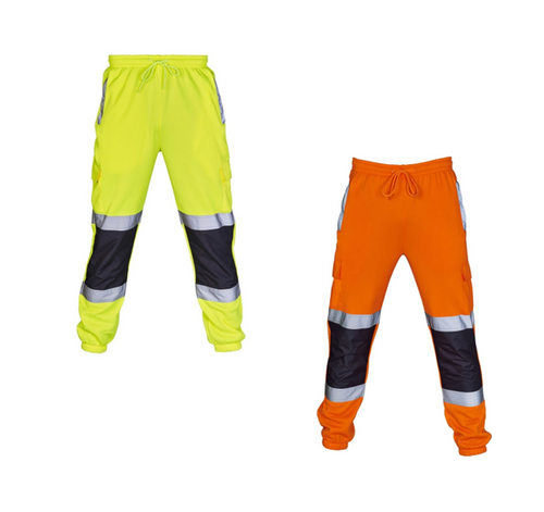 Hi Vis 2 Tone Jogging Bottoms