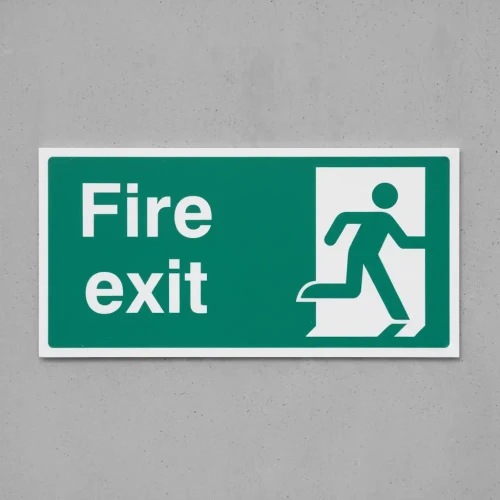 Final Fire Exit Right Sign 300mm x 150mm