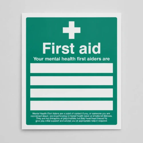 Your Mental Health First Aiders Are Sign 200mm x 300mm