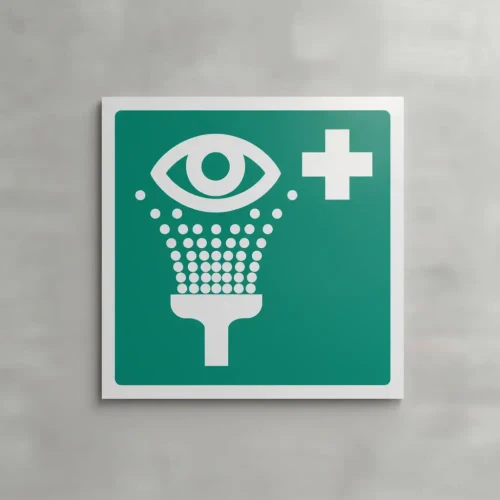 Emergency Eyewash Symbol Sign 100 x 100mm