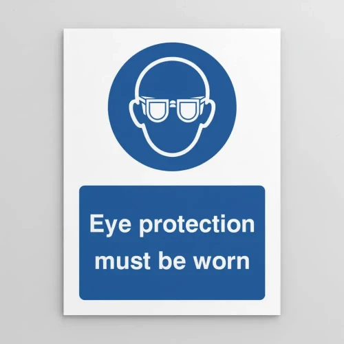 Eye Protection Must be Worn 150mm x 200mm