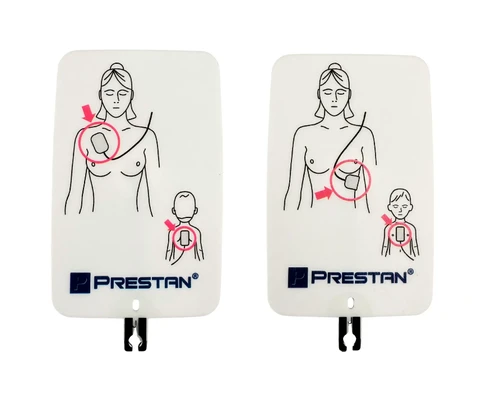 Prestan Universal AED Trainer Pads for UltraTrainer Plus, designed for CPR and defibrillator training.