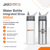 650ml water bottle with integrated straw and a leak-proof cap. Available in white and silver finishes, designed for easy hydration during outdoor activities or fitness, featuring a secure lid and convenient straw for hands-free drinking.