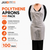 Stack of 100 white disposable polythene aprons suitable for catering and medical use