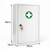 Durable metal first aid wall cabinet, ideal for workplaces, schools, or homes. Wall-mountable, empty design ready for customisation to meet your specific medical supply needs.