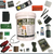 72-Hour Survival Kit (Contents Displayed) – The contents of the 72-Hour Survival Kit spread out, showcasing various items such as food, water, tools, a first aid kit, and other emergency supplies for survival in outdoor and disaster scenarios.