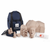 Prestan Ultralite Manikins with Carrying Bag and Accessories – A set of Prestan Ultralite CPR manikins displayed alongside a blue carrying bag, accessories, and lung bags. The image emphasizes the portability and convenience of transporting the manikins for training, with the Prestan logo visible on the bag.