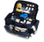 Open view of the Elite Large Capacity Emergency Bag showing organized compartments stocked with essential first aid supplies, such as dressings, bandages, medications, and tools. This medical bag is designed to facilitate quick access during emergencies.