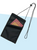 Black Sure Travel security neck pouch with a zippered pocket, designed for carrying important items securely around the neck. The pouch includes a cord for easy wearing, making it ideal for keeping valuables safe during travel, festivals, or outdoor activities.
