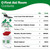 The image shows a list of the contents included in the first aid room kit. The items are listed on a green card, which details the essential equipment and materials, such as bandages, dressings, a treatment bed, and a first aid kit. This list ensures that all necessary supplies are available and organized.