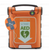 Cardiac Science Powerheart G5 Fully Automatic AED in a bright orange casing, featuring a clear AED label and electrode pads attached. Designed for rapid and effective defibrillation during cardiac emergencies.