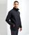 Side profile of a model wearing a black Windchecker softshell jacket, showcasing the fitted style and practical design for everyday wear or outdoor activities.