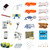 Comprehensive FREC 3 Refill Kit featuring essential medical supplies for emergency response and pre-hospital care. Includes items such as CAT tourniquets, trauma bandages, chest seals, a pulse oximeter, biohazard disposal kit, emergency blankets, airway management tools, scissors, and wound care materials. Designed to meet the requirements of first responders and advanced first aid training programs.