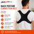 Adjustable breathable neoprene back posture correction belt supporting lumbar and upper back alignment