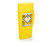 0.6 litre sharps bin with snap-tight lid for safe needle and syringe disposal