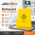 Biohazard Clinical Waste Yellow Bag for safe disposal of hazardous materials, suitable for medical and healthcare facilities, 1 pack.