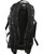 Back view of the black MOLLE assault pack, showing the padded shoulder straps and ergonomic design for comfort during extended use. The pack offers ample storage space and is built for tactical or outdoor adventures.