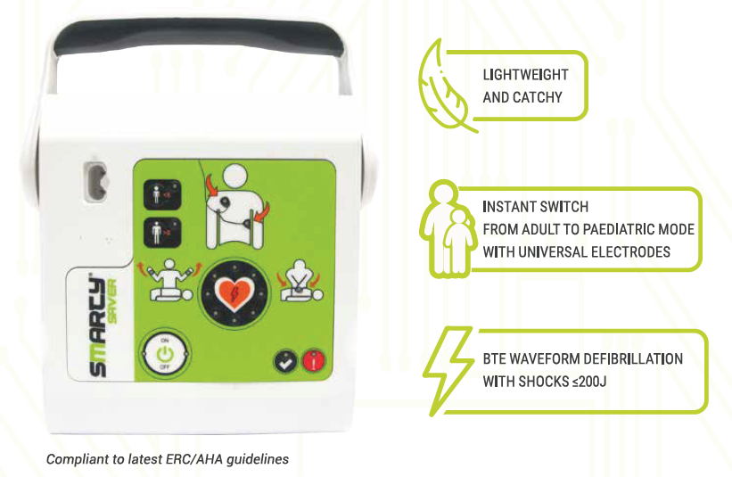 Smarty Saver SemiAutomatic Defibrillator Jax First Aid