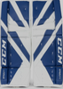 CCM E-Flex 5.9 Intermediate Goalie Leg Pads - White/Royal (TOR)