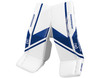 Warrior Ritual G6 E+ Youth Goalie Leg Pads - White/Royal Blue