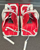 CCM Axis F5 RED/WHITE JR Goalie Pads