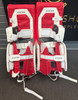 CCM Axis F5 RED/WHITE JR Goalie Pads