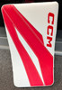 CCM Axis F5 RED/WHITE JR Blocker Regular Hand