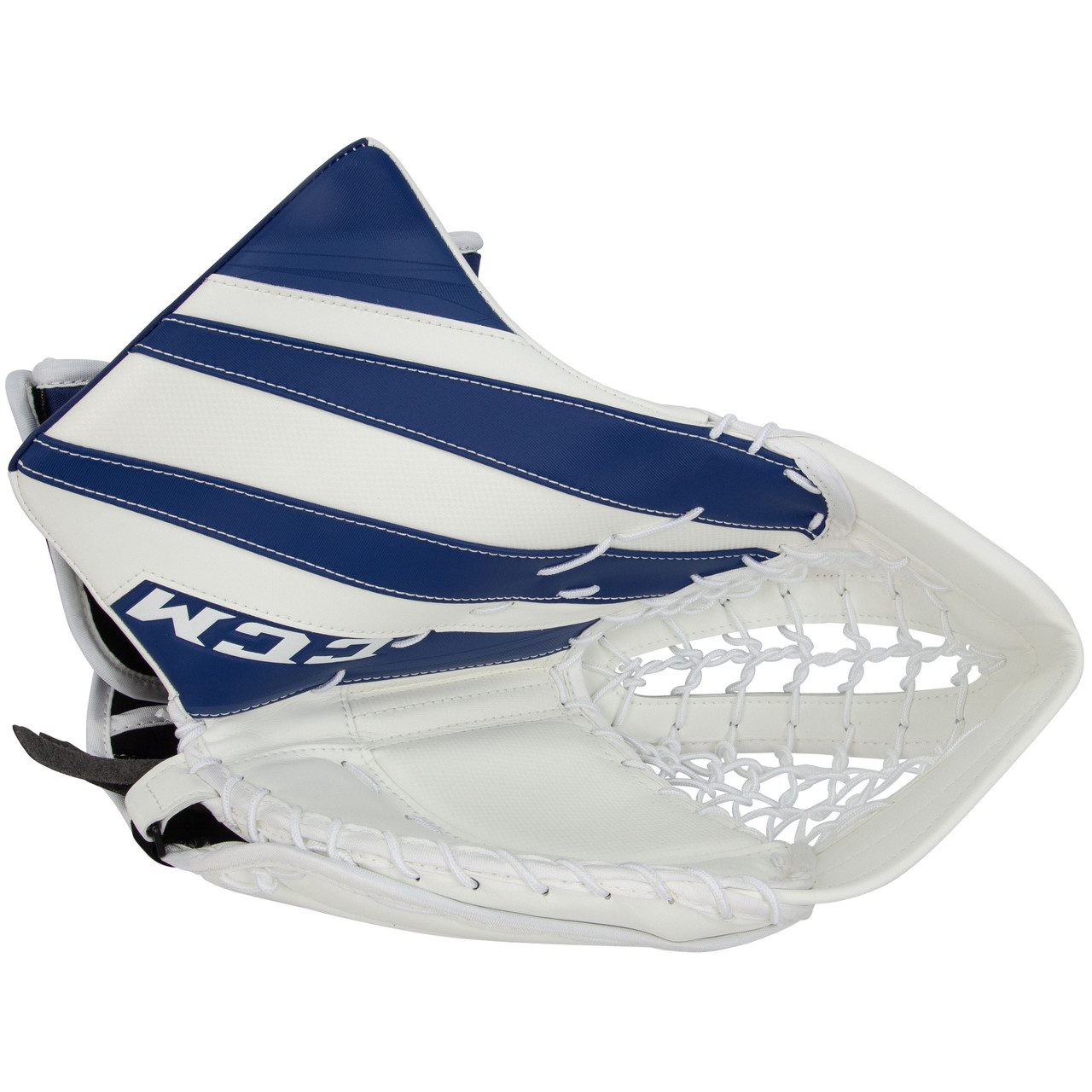 CCM EFlex 5.9 Senior Goalie Catch Glove - White/Royal (TOR)