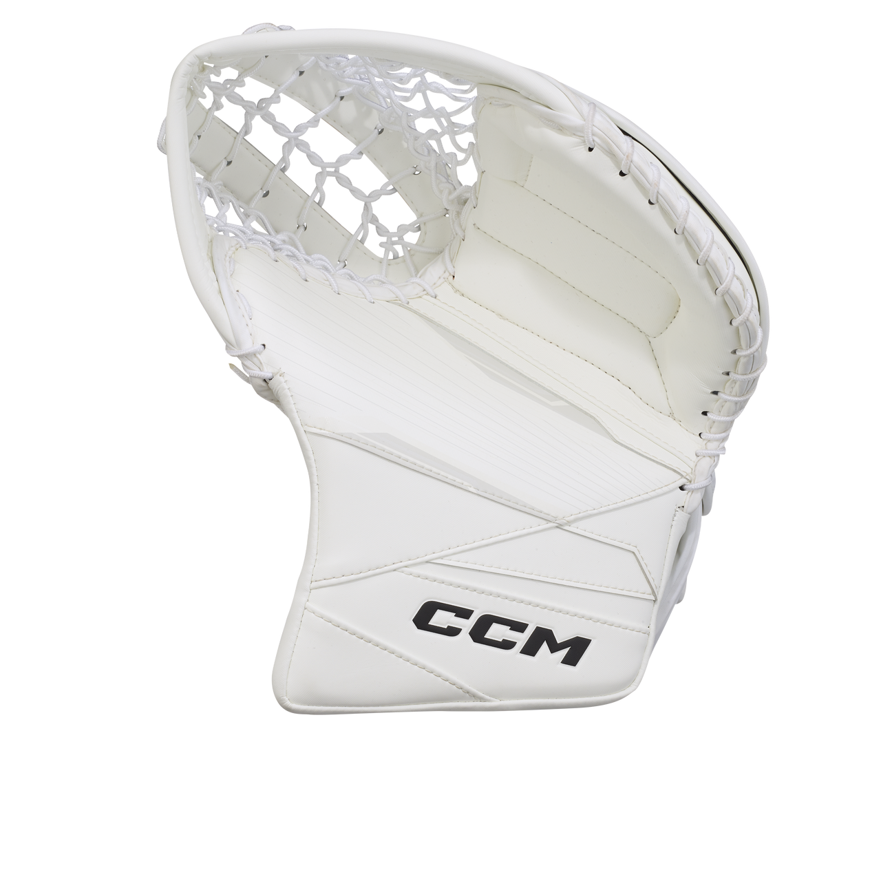CCM Axis 2.9 Full Right White/White Goalie Catch Glove Senior