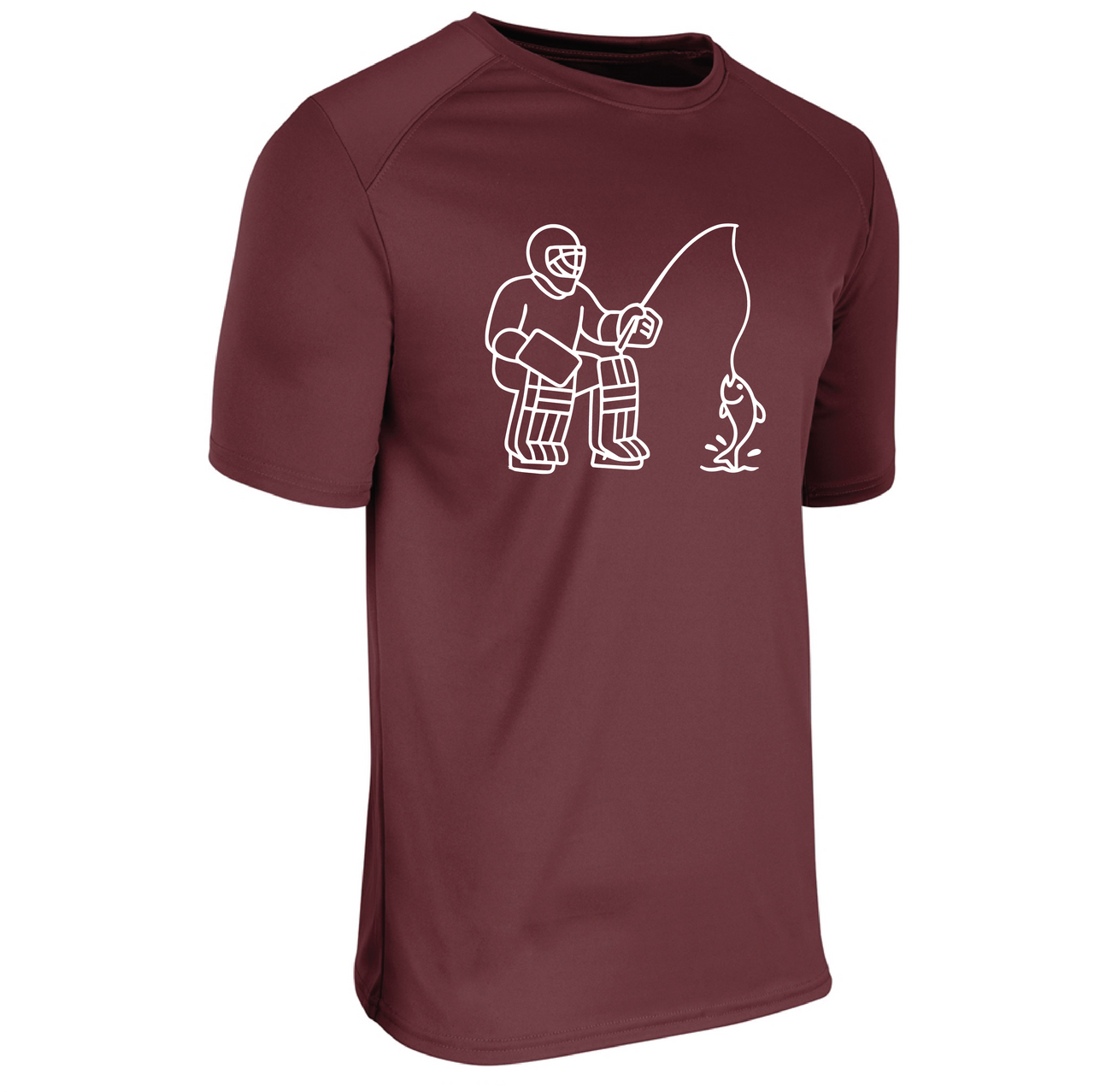 Short Sleeve Performance Goalie Fishing T-Shirt