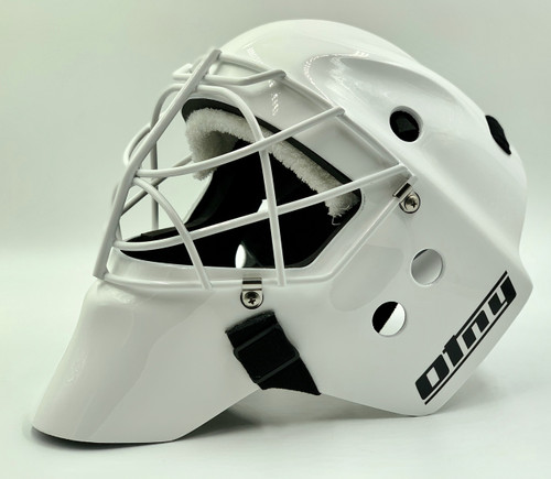 OTNY DECOi Custom Senior Goalie Mask  with Non-Certified Double Bar Cat-Eye Cage 