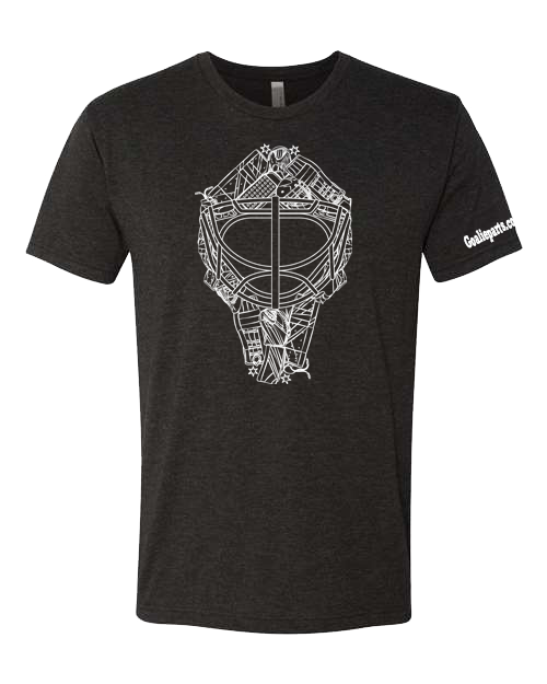 Goalieparts Gear Head Tri Blend Tee Shirt  - Black Heather