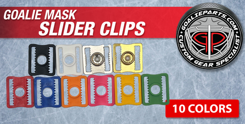Black Friday Colored Goalie Mask Slider Clips for Mask Straps