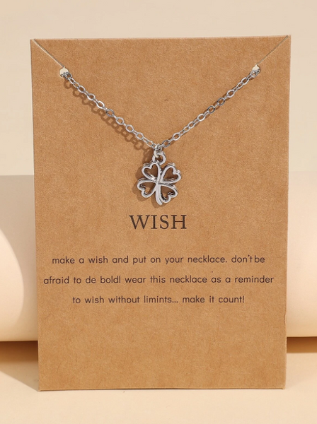 WISH-FOUR LEAF NECKLACE