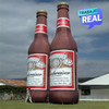 botella de aguardiente inflable Bud Weiser Bogotá