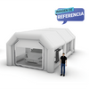 Cabina inflable para uso en exteriores