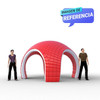 Carpa concha inflable con motor y luz interna