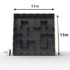 Inflable Laser tag inflable 11m para actividades en exteriores